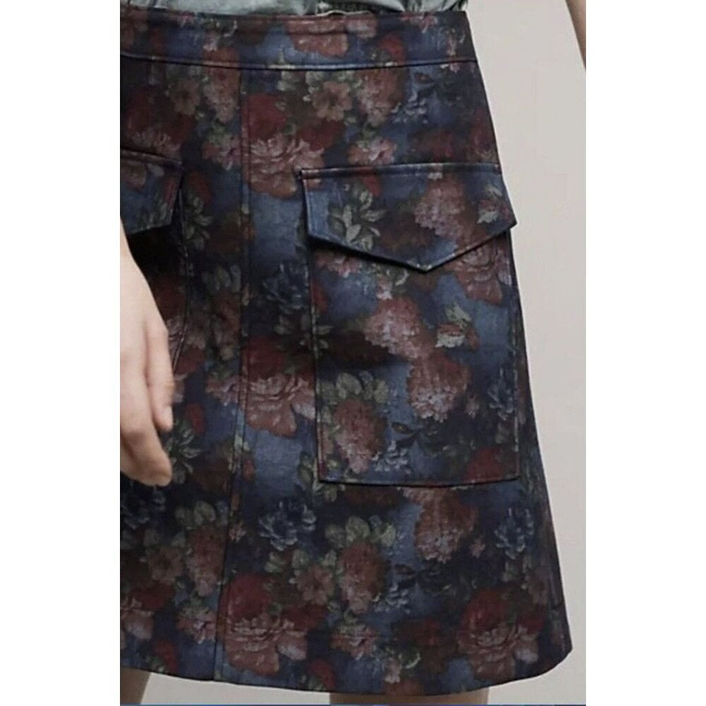 Anthropologie Erin Fetherston Floral Mini Skirt NWT - Picture 2 of 5